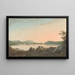 Der See Windermere von Calgarth mit Belle Isle - John Warwick Smith — gerahmtes Bild an der Wand