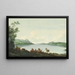Der Windermere-See von Rawlinson's Nab aus, Blick nach unten auf den See - John Warwick Smith — gerahmtes Bild an der Wand