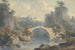 Flusslandschaft mit einer einzigen Bogenbrücke - John Warwick Smith — Ansicht des Kunstwerks