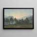 Les Ruines de l'abbaye de Cymer sur la rivière Mawddach - John Warwick Smith — gerahmtes Bild an der Wand
