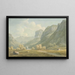 Dorf Stonethwaite und Eagle Cragg Borrowdale - John Warwick Smith — gerahmtes Bild an der Wand