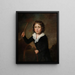 Junge mit einem Reifen - John Watson Gordon — gerahmtes Bild an der Wand