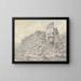 Rochers dans le Derbyshire - John Webber — gerahmtes Bild an der Wand