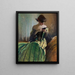Studie in Schwarz und Grün - John White Alexander — gerahmtes Bild an der Wand