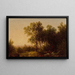 Einsamkeit - John William Casilear — gerahmtes Bild an der Wand