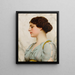 Eine römische Schönheit - John William Godward — gerahmtes Bild an der Wand