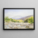 Landschaft an der Catskill Creek - John William Hill — gerahmtes Bild an der Wand
