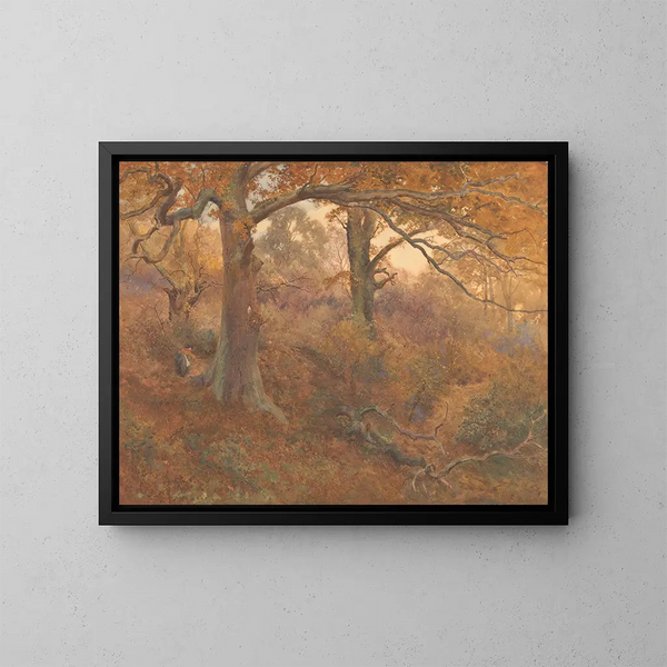 Landschaftsbild - John William North — gerahmtes Bild an der Wand
