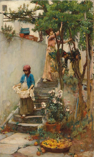 John William Waterhouse - An Orange Garden.webp