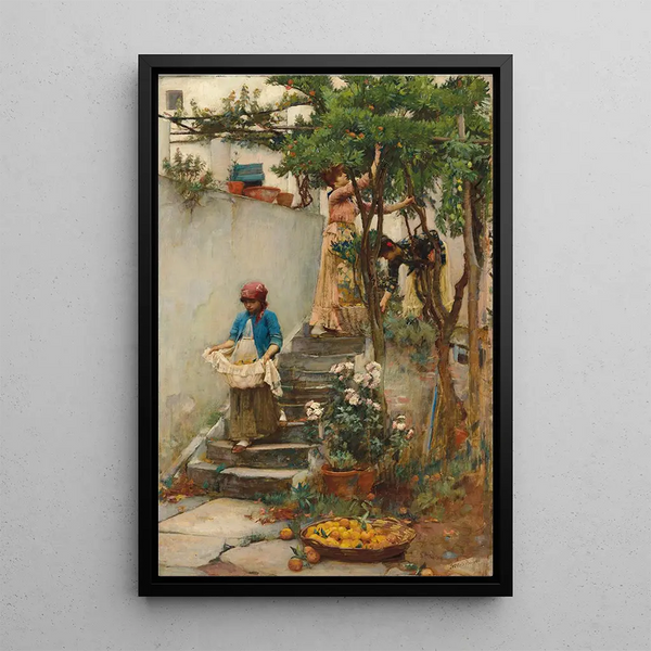 John William Waterhouse - An Orange Garden.webp