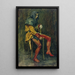 Touchstone der Narr - John William Waterhouse — gerahmtes Bild an der Wand