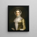 Portrait von Mme Richard Nichols - John Wollaston der Jüngere — gerahmtes Bild an der Wand