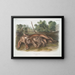 Félin concolor, die junge weibliche Puma - John Woodhouse Audubon — gerahmtes Bild an der Wand