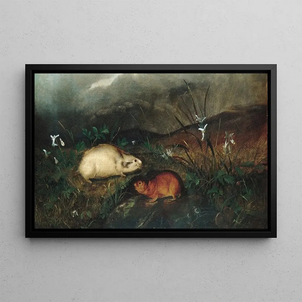 Lemming der Hudson-Baie - John Woodhouse Audubon — gerahmtes Bild an der Wand