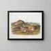 Kaninchen Artemisia, Holzkaninchen, männlich und weiblich, natürliche Größe - John Woodhouse Audubon — gerahmtes Bild an der Wand
