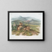 Hase von Nuttall männlich in Originalgröße - John Woodhouse Audubon — gerahmtes Bild an der Wand