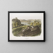 Maus mit weißen Pfoten Natürliche Größe Männchen, Weibchen und Jungtier - John Woodhouse Audubon — gerahmtes Bild an der Wand