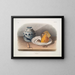 Maus, gewöhnlich, männlich, weiblich, jung, Maßstab natur - John Woodhouse Audubon — gerahmtes Bild an der Wand