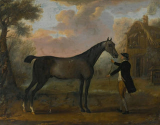 John Wootton - A horse and groom in a landscape.webp