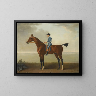 John Wootton - Lady OBriens horse with jockey up.webp