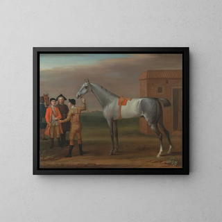 John Wootton - Lamprey with His Owner Sir William Morgan at Newmarket.webp
