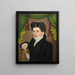 L'homme avec un stylo - Jonas Welch Holman — gerahmtes Bild an der Wand