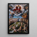 Der Jüngste Gericht - Joos van Cleve — gerahmtes Bild an der Wand