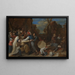 Die Tod ist wild und schnell - Joos van Craesbeeck — gerahmtes Bild an der Wand