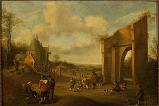 Joost Cornelisz Droochsloot - Countryside landscape with peasants.webp