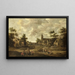 Rue de village - Joost Cornelisz Droochsloot — gerahmtes Bild an der Wand