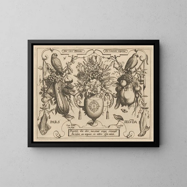 Archétypen und Studien des Vaters Georgius Hoefnagel Pl25 - Joris Hoefnagel — gerahmtes Bild an der Wand