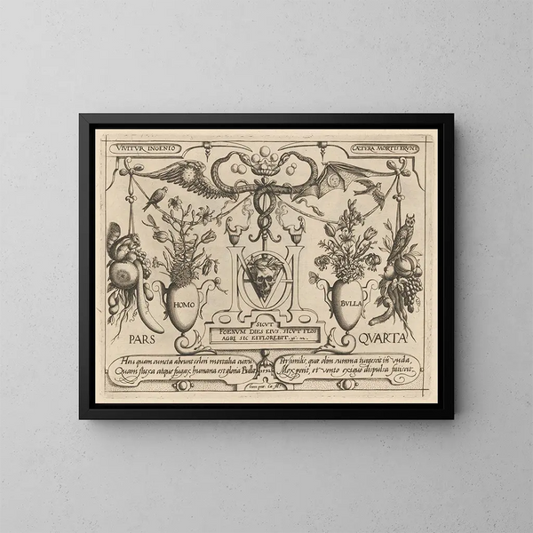 Archétypen und Studien des Vaters Georgius Hoefnagel Pl51 - Joris Hoefnagel — gerahmtes Bild an der Wand
