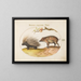 Igel des alten Welt und Wildschwein - Joris Hoefnagel — gerahmtes Bild an der Wand