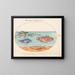 Platinen-Gemälde 14 Ein Meerschweinchen, zwei Skorpionfische und zwei andere Fische - Joris Hoefnagel — gerahmtes Bild an der Wand