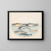 Planche 5 Drei Welse, ein Lachs und zwei andere Fische - Joris Hoefnagel — gerahmtes Bild an der Wand