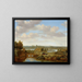 Panorama bei Arnhem mit der Rheinbrücke - Joris van der Haagen — gerahmtes Bild an der Wand