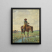 Ein Cowboy - José Bouchet — gerahmtes Bild an der Wand