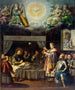 Die letzte Kommunion des heiligen Bonaventura - José Juárez — Ansicht des Kunstwerks