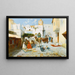 Der Souk - José Navarro y Llorens — gerahmtes Bild an der Wand