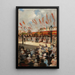Die Kirmes von Cádiz - José Pinelo — gerahmtes Bild an der Wand