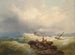 Rochers am Ufer eines stürmischen Meeres - Josef Carl Berthold Püttner — Ansicht des Kunstwerks