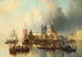 Venedig, Animation in der Nähe der Punta della Dogana und Santa Maria della Salute - Josef Carl Berthold Püttner — Ansicht des Kunstwerks