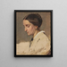 Portrait einer Frau - Josef Danhauser — gerahmtes Bild an der Wand