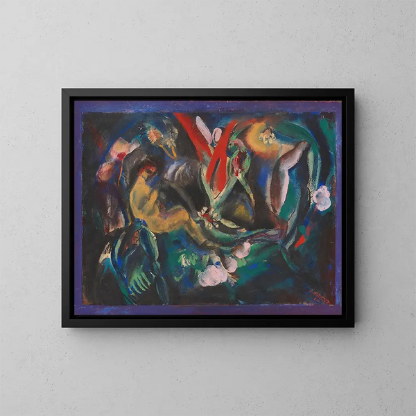 Blhen - Josef Eberz — gerahmtes Bild an der Wand
