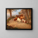 Ramener le troupeau des alpages - Josef Feid — gerahmtes Bild an der Wand