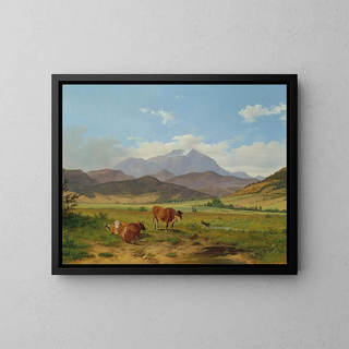Josef Feid - Landschaft mit Schneeberg.webp