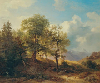 Sommerlandschaft in den hohen Bergen - Josef Höger — Ansicht des Kunstwerks