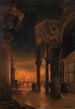 Karneval auf dem Markusplatz in Venedig bei Nacht - Josef Hoffmann — Ansicht des Kunstwerks