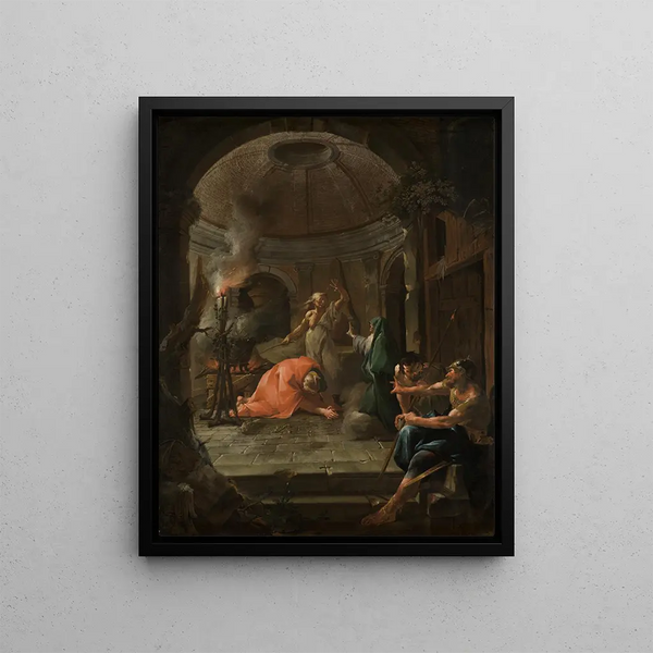 Josef Ignaz Mildorfer - Knig Saul und die Hexe von Endor.webp