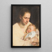 Mutter und Kind - Josef Jungwirth — gerahmtes Bild an der Wand